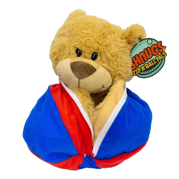 Teddy im Ball - Der Mookie Shnugs Zip'A'Ball Pals Plüsch Max ca.27cm