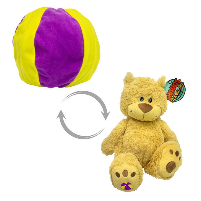 Teddy im Ball - Der Mookie Shnugs Zip'A'Ball Pals Plüsch Eva ca.27cm