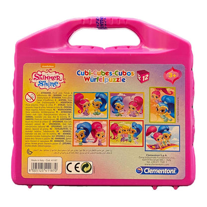 Shimmer & Shine Würfelpuzzle im Koffer 12-teilig